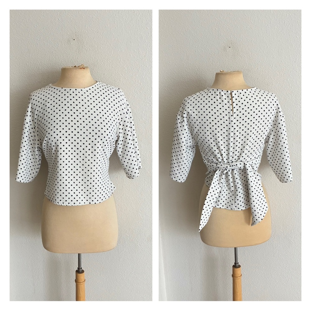 Zara polka dot top